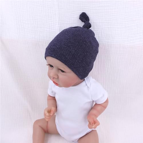 Silky Satin Lined Newborn Hat Hair Care Knot Beanie Hats - Image 4