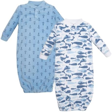 Hudson Baby Unisex Baby Fleece Gowns by HudsonBaby