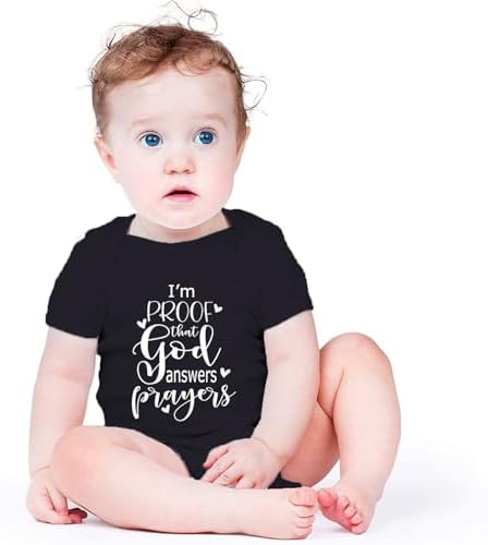 listery I'M Proof That God Answers Prayers Baby Bodysuit Baby Religious Infant - Image 2