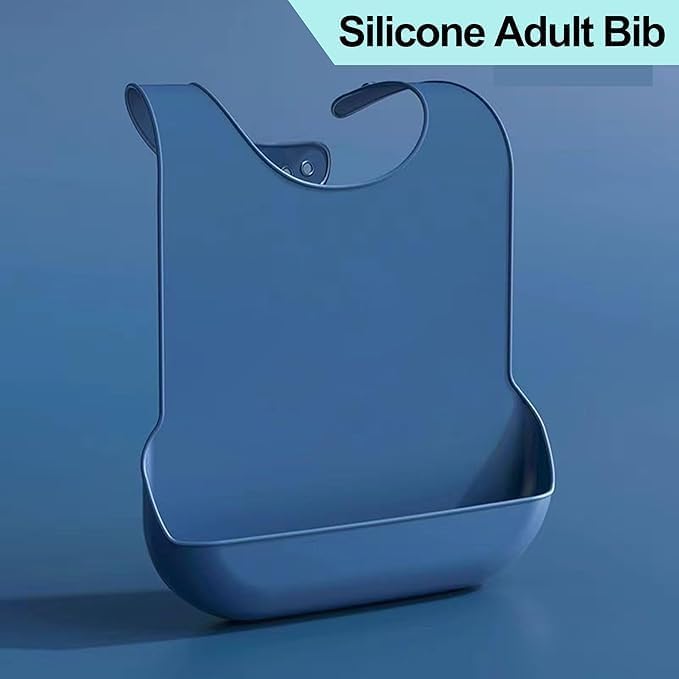 Silicone Adult Bib, Adjustable and Washable Bib - Image 7