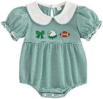 Baby Boy Girl Bubble Romper Short Sleeve Collar Summer Bodysuit by Merqwadd