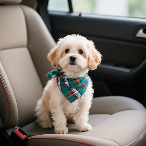 Double Layers Two Tones Dog Cotton Bandana Bibs Scarf DCB20 G&R - Image 3