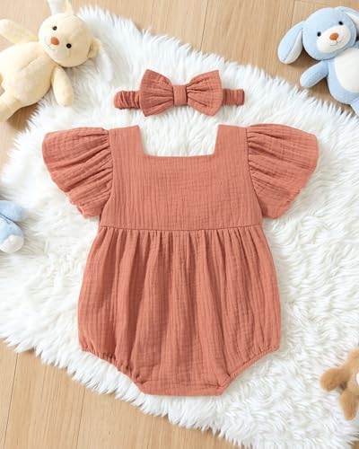 Vibebox Baby Girls Clothes Summer One-sies Romper Outfit Preemie-18 Months - Image 4