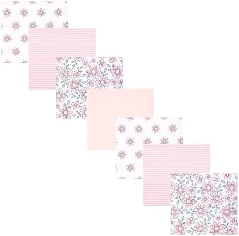 Hudson Baby Unisex Baby Cotton Polyester Flannel Receiving Blankets Bundle by HudsonBaby