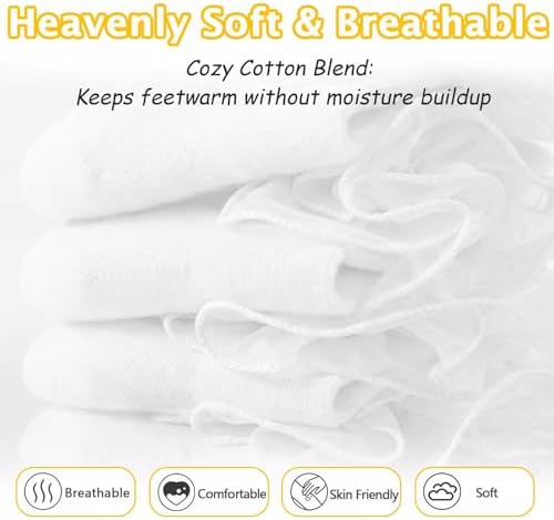 Baby Girls Ruffle Socks Double Layer Lace Turn Cuff Dress Socks - Image 5