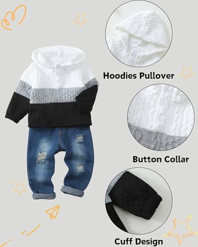 XUANHAO Baby Boy Clothes Toddler Outfits Hoodie Jeans Clothing 12 Months-5T - Image 4
