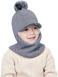 Baby Winter Hat Scarf Set, Unisex Infant Toddler Kids Hat Scarf by GZMM