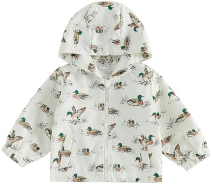 Toddler Baby Girl Windbreaker Jacket Zip Up Hoodie Long Sleeve Sweatshirt by Emmababy