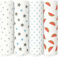 100% Muslin Swaddle Blankets, Baby Swaddling Blankets by Rajlinen