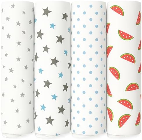 100% Muslin Swaddle Blankets, Baby Swaddling Blankets by Rajlinen