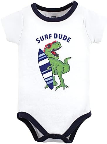 Hudson Baby Unisex Baby Cotton Bodysuit, Shorts and Shoe Set - Image 3