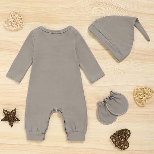 GRNSHTS Newborn Baby Boy Romper Coming Home Outfits Letter Print Bodysuit - Image 4