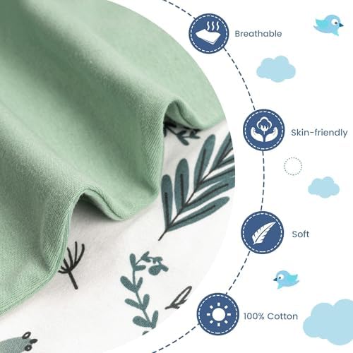 ZIGJOY Swaddle Sleep Sack 3-6 Months, 1.0 Tog Cotton Baby Swaddle Blanket - Image 2