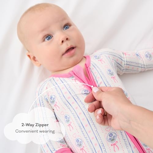 pureborn Baby Sleeper Viscose from Bamboo Zipper Footies Pjs 0-24 Months | - Image 4