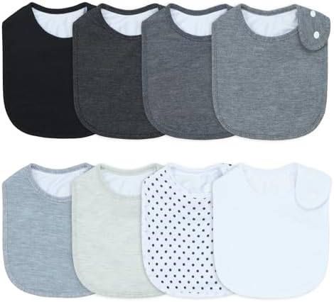 Waterproof Baby Bibs for Boys & Girls Soft and Absorbent Bandana Drool Bibs Set by Benoxine