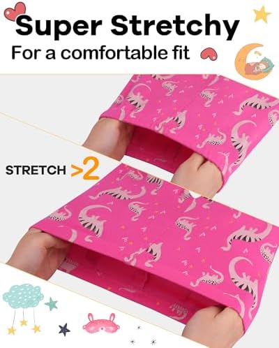 DAUGHTER QUEEN Girls Summer Pajamas Set 4 Pieces 100% Cotton Sleepwear Size 18 - Image 4