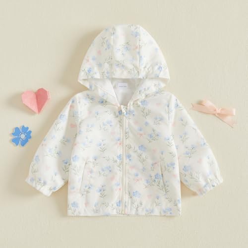 Toddler Baby Girl Windbreaker Jacket Zip Up Hoodie Long Sleeve Sweatshirt - Image 5