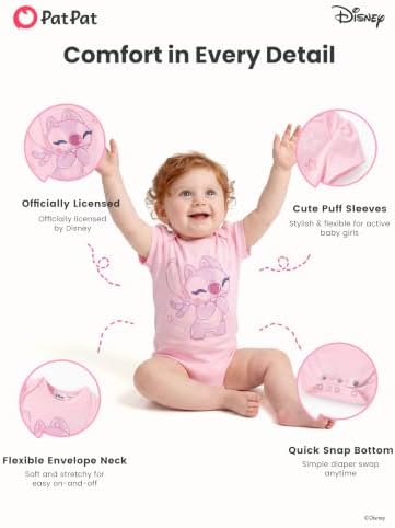 Disney Stitch Princess Marvel Spiderman Mickey and Friends Baby Girls Clothes - Image 6
