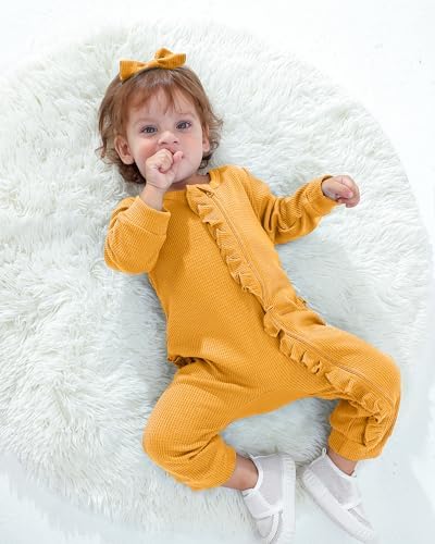 Mikrdoo Newborn Baby Girl Clothes Long Sleeve Romper - Image 2