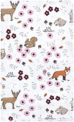 Luvable Friends Hudson Baby Flannel Burp Cloths 10pk, Forest Woodland - Image 2