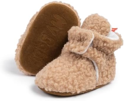 Meckior Newborn Infant Baby Girls Boys Warm Fleece Winter Booties First Walkers by Meckior