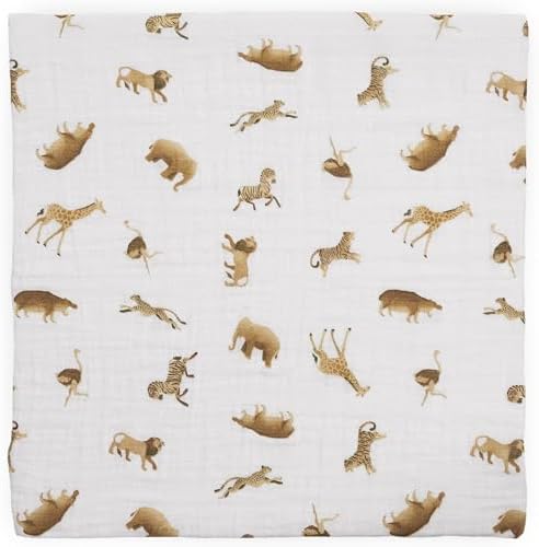Little Unicorn 100% Certified Natural Organic Cotton Muslin Swaddle Blanket 2 - Image 5