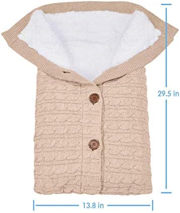XMWEALTHY Unisex Infant Swaddle Blankets Soft Thick Fleece Knit Baby Girls Boys - Image 6