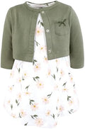 Hudson Baby Infant and Toddler Girls Cotton Dress and Cardigan Set by HudsonBaby