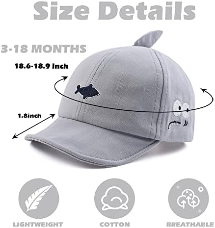 JANGANNSA Baby Duck Cap Infant Kids Sun Hat Bear Cute Cartoon Caps Spring Summer - Image 2