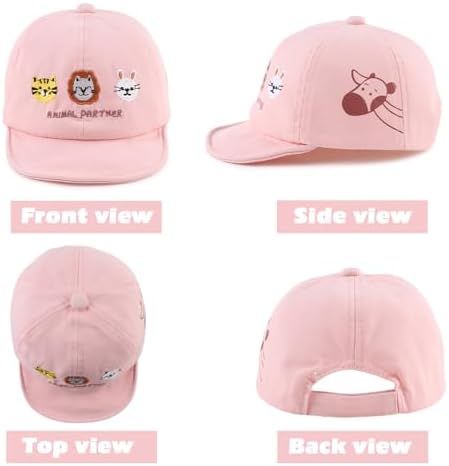 JANGANNSA Baby Duck Cap Infant Kids Sun Hat Bear Cute Cartoon Caps Spring Summer - Image 2