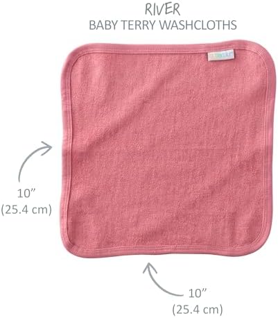 Butterblu River 10-Pack Baby Terry Washcloths 100% Organic Cotton Absorbent - Image 5
