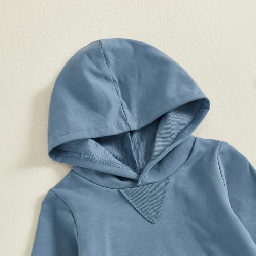 Infant Baby Boy Fall Winter Clothes Outfit Hooded Long Sweatshirt Pant Set - Image 6