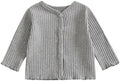 Kids Toddler Girls Lightweight V Neck Cardigan Sweater Long Sleeve Button Down by Dewadbow