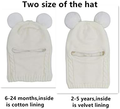 Baby Winter Hat Scarf Set, Unisex Infant Toddler Kids Hat Scarf - Image 6