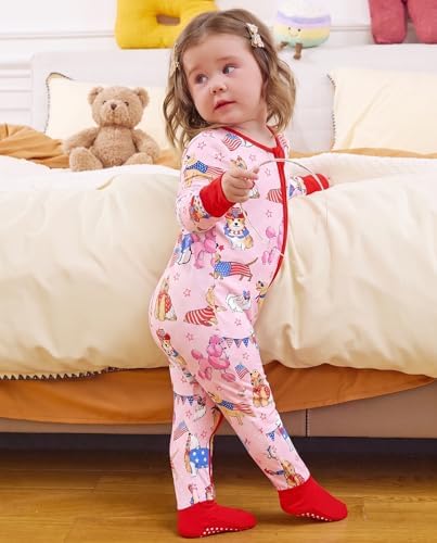 babee Reshinee Viscose derived from bamboo Baby Pajamas Convertible Footie - Image 4