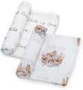 LollyBanks Muslin Swaddle Blankets 2PACK, 100% Cotton Baby Blanket 47 x 47 by LollyBanks
