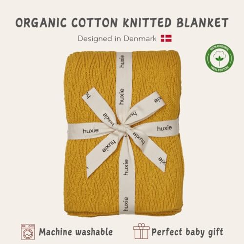 Receiving Blankets, 100% Organic Cotton Knit, Newborn Baby Swaddle | - Image 3
