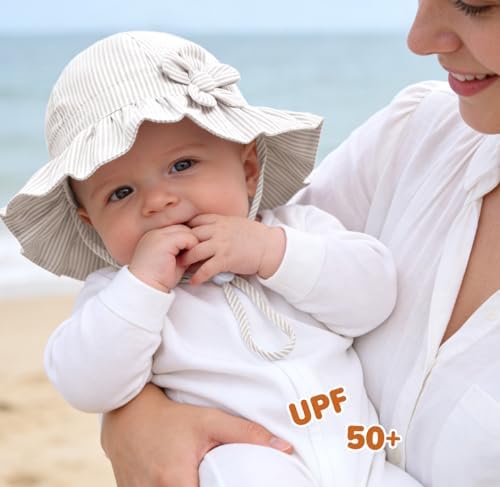 Baby Girl Wide Brim Bucket Hats - Image 5