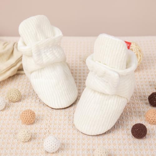HsdsBebe Unisex Newborn Baby Cotton Booties Non-Slip Sole - Image 3