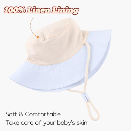 Bamery Baby Toddler Girls Bucket Hat Newborn Sun Hats - Image 5