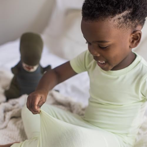 Burt's Bees Baby Unisex Honeysoft™ Lyocell, Tee and Long Pants PJ Set - Image 4
