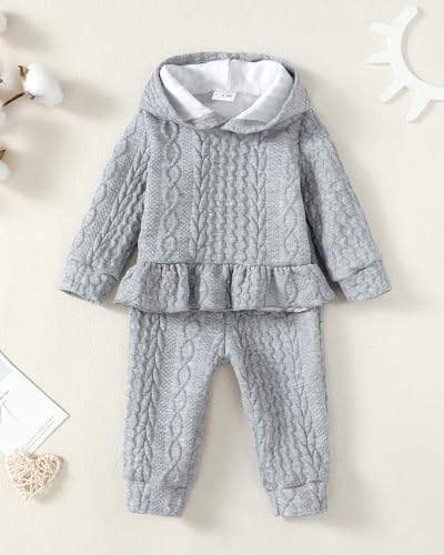 Renotemy Baby Girl Clothes Cute Fall Winter Toddler Girls Outfits 3M-3T - Image 2