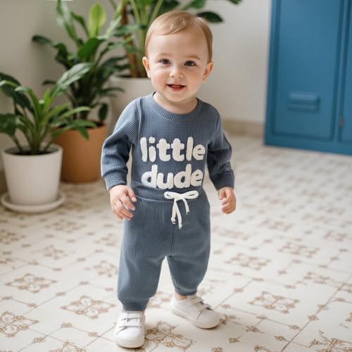 Giraropa Newborn Baby Boy Clothes Rib Knit Romper Jumpsuit Solid Sweater - Image 5