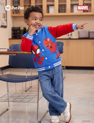 Disney Bomber Jacket Spider Man Marvel Toy Story Cars Varsity Cardigan2-13Y - Image 3
