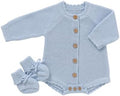 LAWKUL Cotton Baby Sweater and Booties Set by LAWKUL