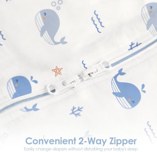 Baby Swaddle 0-2 Months, Cotton Arm-In Zipper Sleep Sack, Wearable Blankets Wrap - Image 4