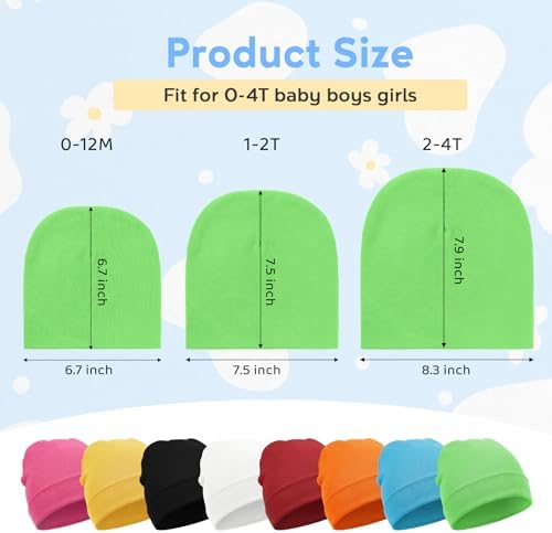 Zando Baby Beanie Newborn Hats Infant Toddler Seamless Warm Soft Knit Cap - Image 5