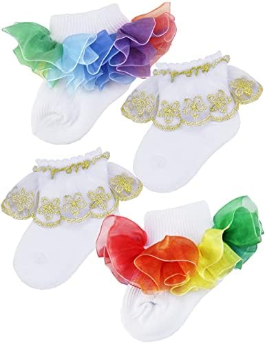 PrinceSasa Little Baby Girl Princess Lace Ruffles Socks Set - Image 2