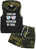 SANMIO Toddler Boy Clothes Summer Outfits Hoodie Tank Tops and Shorts Set by SANMIO