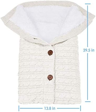 XMWEALTHY Unisex Infant Swaddle Blankets Soft Thick Fleece Knit Baby Girls Boys - Image 6